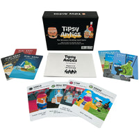 Tipsy Antics: The Ultimate Drinking Card Game - Party Games - Card Games for Adults - Drinking Games - Game Night - Laugh and Drink