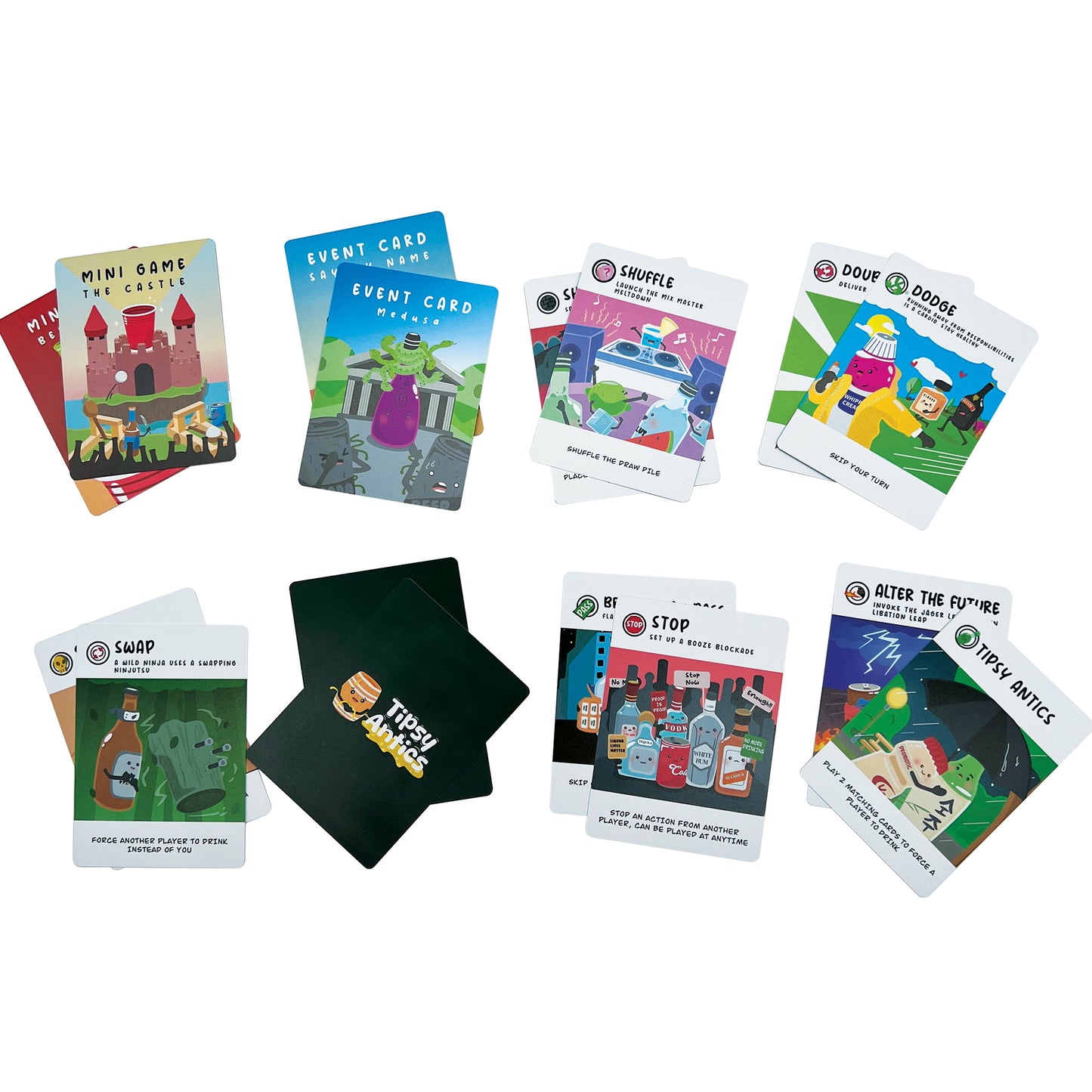 Tipsy Antics: The Ultimate Drinking Card Game - Party Games - Card Games for Adults - Drinking Games - Game Night - Laugh and Drink