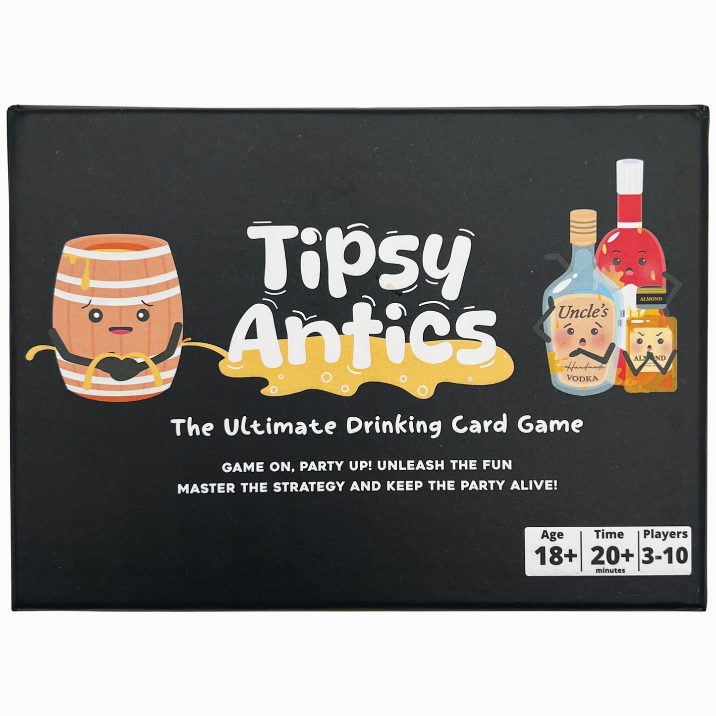 Tipsy Antics: The Ultimate Drinking Card Game - Party Games - Card Games for Adults - Drinking Games - Game Night - Laugh and Drink